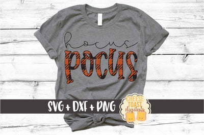 Hocus Pocus - Buffalo Plaid Halloween SVG PNG DXF Cut Files SVG Cheese Toast Digitals 