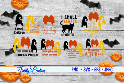 Hocus Pocus Bundle 1 SVG Family Creations 