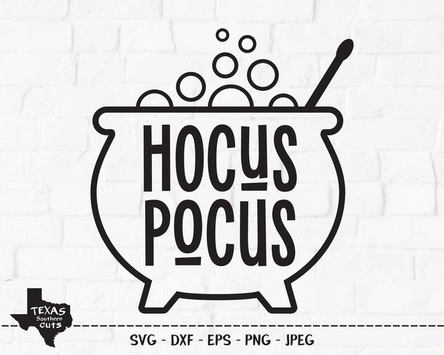 Hocus Pocus Cauldron | Halloween SVG SVG Texas Southern Cuts 