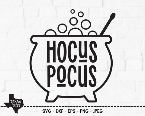 Hocus Pocus Cauldron | Halloween SVG SVG Texas Southern Cuts 