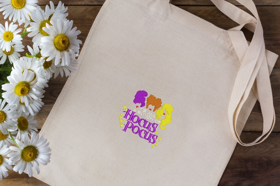 Hocus pocus embroidery design, Halloween embroidery design, embroidery ...