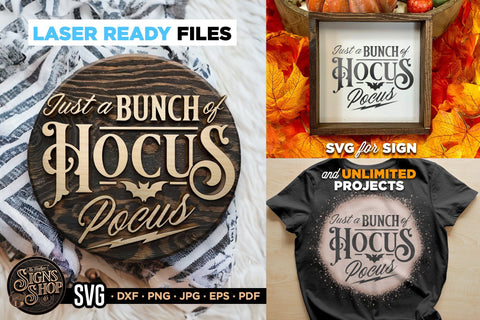Hocus Pocus | Halloween SVG Sign SVG The Vintage Signs Shop 