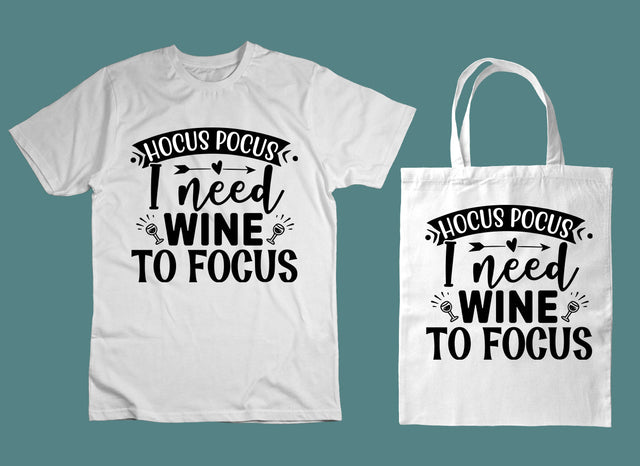 Hocus pocus, I need wine to focus SVG SVG CraftingStudio 