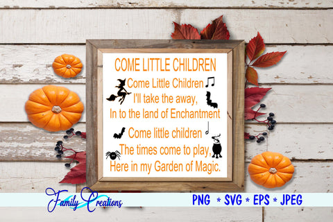 Hocus Pocus Spells SVG Family Creations 