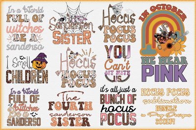 Hocus Pocus Sublimation Bundle Sublimation Creativeart88 