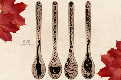 Hocus Pocus SVG Bundle | Halloween Spoon SVG Laser Cut Files SVG Cloud9Design 