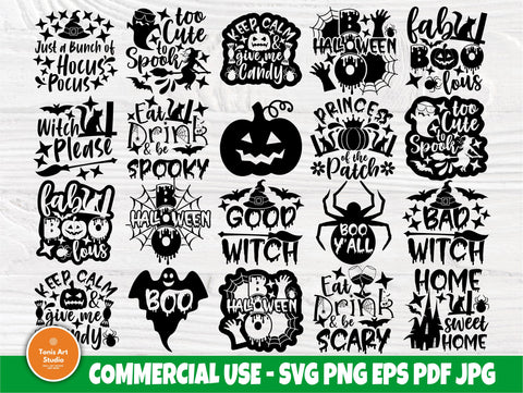 Hocus Pocus SVG Bundle, Halloween Svg, Fall Shirts - So Fontsy