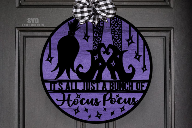 Hocus Pocus SVG | Halloween Sign SVG Laser Cut Files - So Fontsy