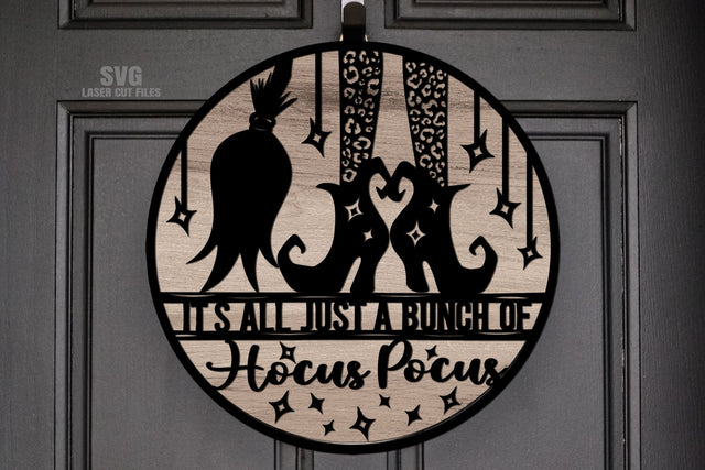 Hocus Pocus SVG | Halloween Door Sign SVG Laser Cut Files SVG Cloud9Design 