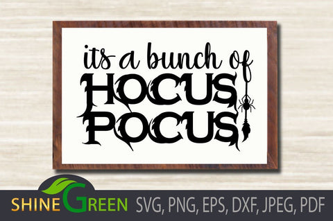 Hocus Pocus SVG - Halloween PNg DXF EPS Cut File SVG Shine Green Art 