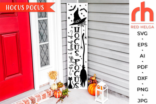 Hocus Pocus SVG - Halloween Porch Sign Cut File SVG RedHelgaArt 