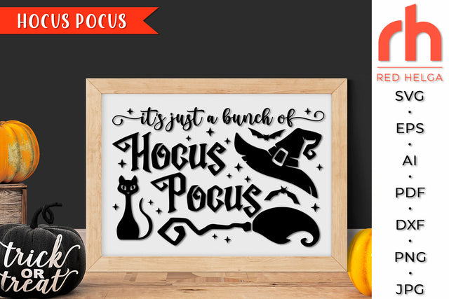 Hocus Pocus SVG - Halloween Sign Cut File - Fall Doormat DXF SVG RedHelgaArt 