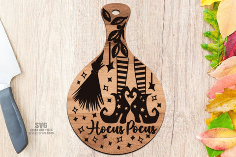Hocus Pocus SVG | Halloween SVG | Cheese Board SVG Laser Cut Files SVG Cloud9Design 