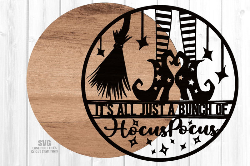 Hocus Pocus SVG | Halloween SVG | Witch Sign SVG Laser Cut Files - So ...