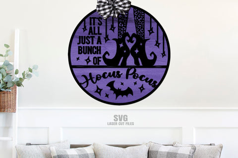 Hocus Pocus SVG Laser Cut Files | Halloween SVG | Witch SVG SVG Cloud9Design 