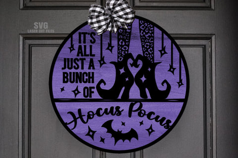 Hocus Pocus SVG Laser Cut Files | Halloween SVG | Witch SVG SVG Cloud9Design 