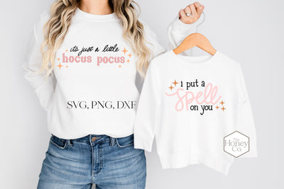 Hocus Pocus SVG PNG DXF Hand Lettered Halloween Bundle SVG The Honey Company 