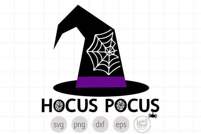 Hocus Pocus Witch Hat SVG Ready Cut File SVG Lynda M Metcalf 