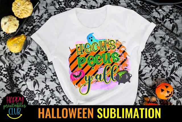 Hocus Pocus Y'All -Halloween Sublimation-Halloween PNG Sublimation Happy Printables Club 