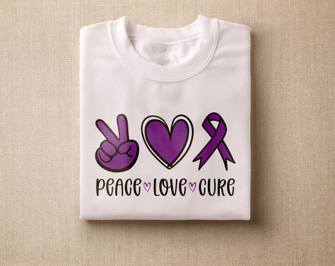 Hodgkin Lymphoma Awareness SVG Bundle, 24 Designs, Hodgkin Lymphoma Cricut Files, Violet Cancer Ribbon SVG, Hodgkin Lymphoma PNG SVG HappyDesignStudio 