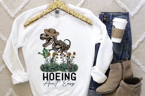 Hoeing Ain't Easy Sublimation Design Sublimation Creativeart88 