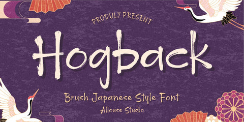 Hogback - Japanese Brush Font Allouse.Studio 