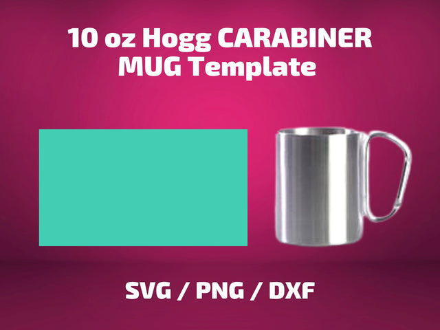 Hogg 10 oz CARABINER MUG template SVG BambinaCreations 