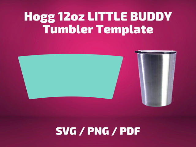 Hogg 12 oz kids cup template SVG BambinaCreations 