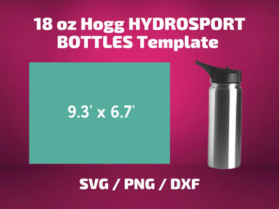 Hogg 18 oz HYDROSPORT tumbler template SVG BambinaCreations 