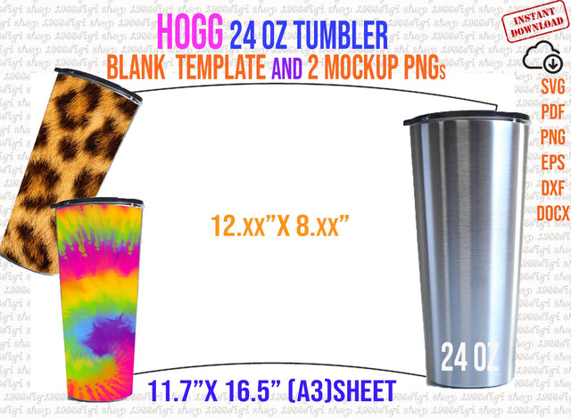 Hogg 24oz Tumbler Template , Tumbler Svg, Docx Dxf Full Wrap for tumbler Hogg 24oz Tumbler sublimation Template for Hogg Sublimation Tumbler SVG 1966digi 