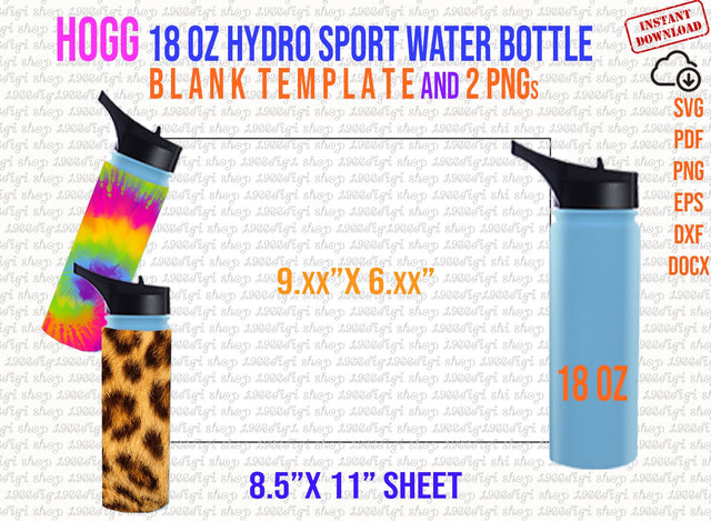 Hogg Template, Hogg Hydrosport 18oz Tumbler Template Svg, Png Dxf for Tumbler Hogg Hydrosport 18oz Tumbler sublimation Template Docx Pdf Eps SVG 1966digi 