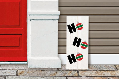 HoHoHo Christmas Ornament Porch Sign SVG Designed by Geeks 