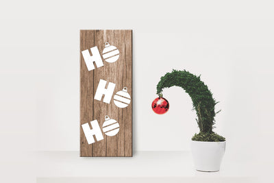 HoHoHo Christmas Ornament Porch Sign SVG Designed by Geeks 