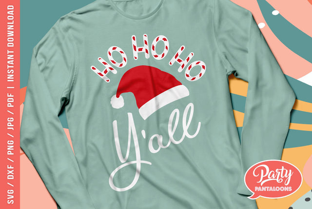 HOHOHO Y’ALL | funny Christmas SVG SVG Partypantaloons 