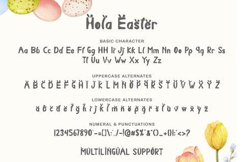 Hola Easter Font Prasetya Letter 