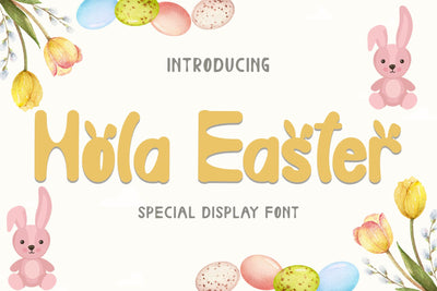 Hola Easter Font Prasetya Letter 
