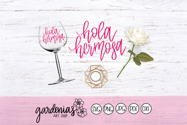 Hola Hermosa SVG Gardenias Art Shop 