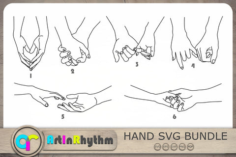 Holding Hands SVG, Couple Hands SVG, Hands SVG, Love SVG SVG Artinrhythm shop 