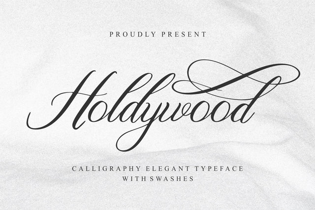 Holdywood Font Qwrtype Foundry 