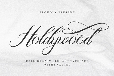 Holdywood Font Qwrtype Foundry 