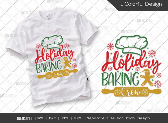 Holiday Baking Crew SVG Cut File | Holiday Apron Svg | Christmas Cookies Svg | Baking Quote Svg | Merry Christmas Svg | Family Christmas Svg | T-shirt Design SVG ETC Craft 