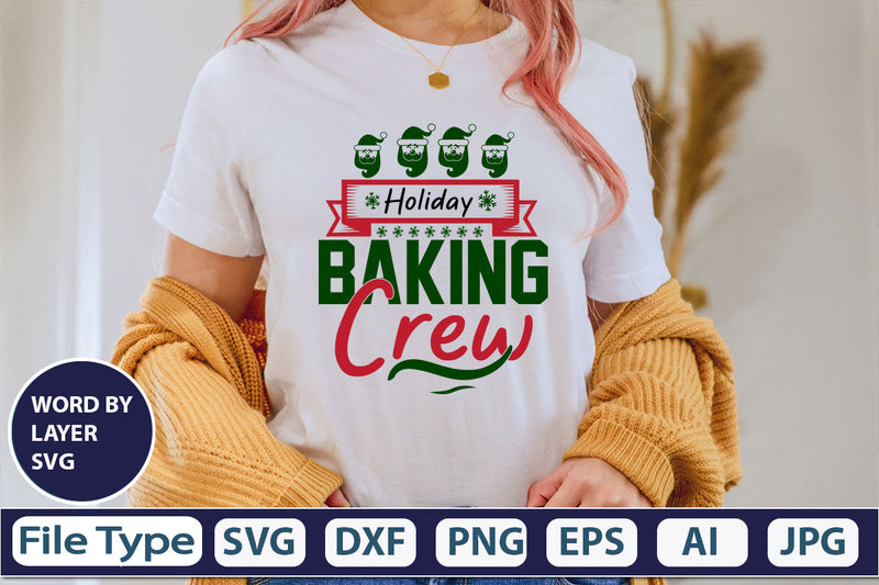 Holiday Baking Crew SVG Cut File SVG DesignPlante 503 