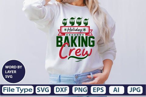 Holiday Baking Crew SVG Cut File SVG DesignPlante 503 
