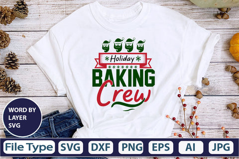 Holiday Baking Crew SVG Cut File SVG DesignPlante 503 