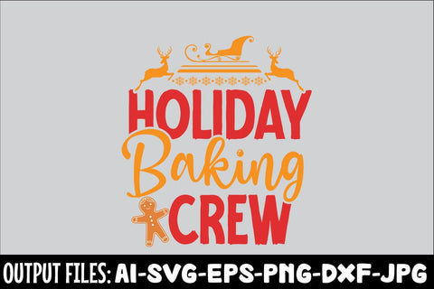Holiday Baking Crew svg design SVG Rafiqul20606 