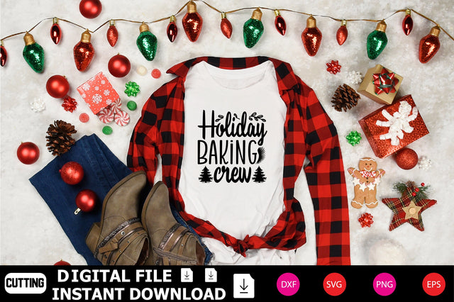 Holiday Baking Crew SVG Shahin alam 