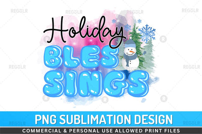 Holiday blessings SVG Sublimation Regulrcrative 