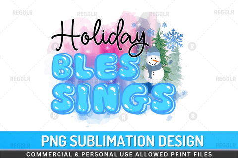Holiday blessings SVG Sublimation Regulrcrative 