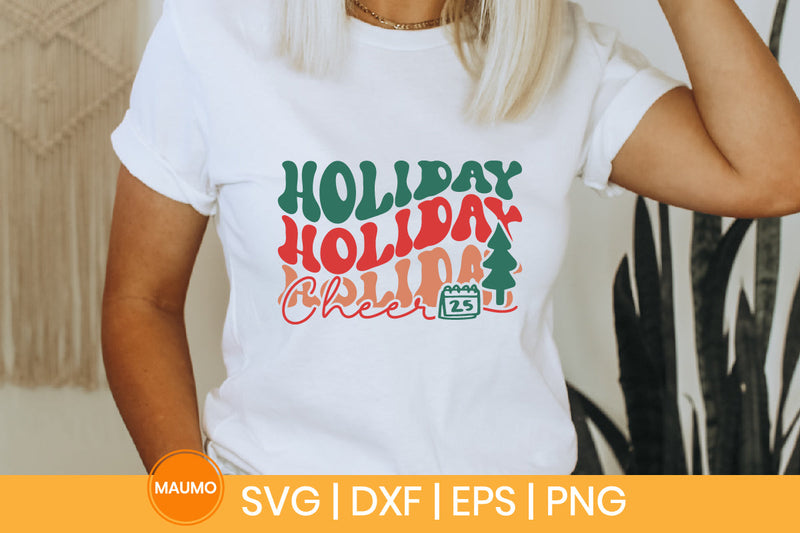 Holiday cheer | Christmas svg quote SVG Maumo Designs 