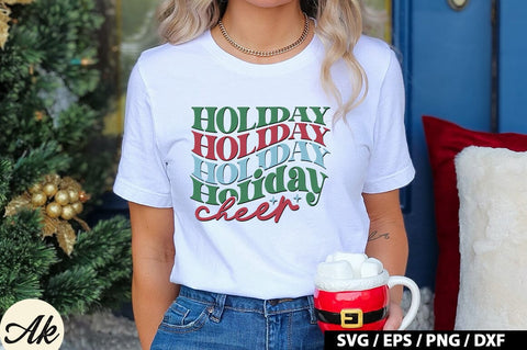 Holiday cheer Retro SVG SVG akazaddesign 